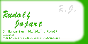 rudolf jojart business card